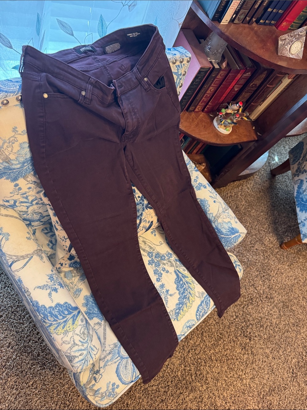 Buffalo David Bitton Women’s Slim Fit Jeans - Dark Plum Size 8 / 29,Medium.